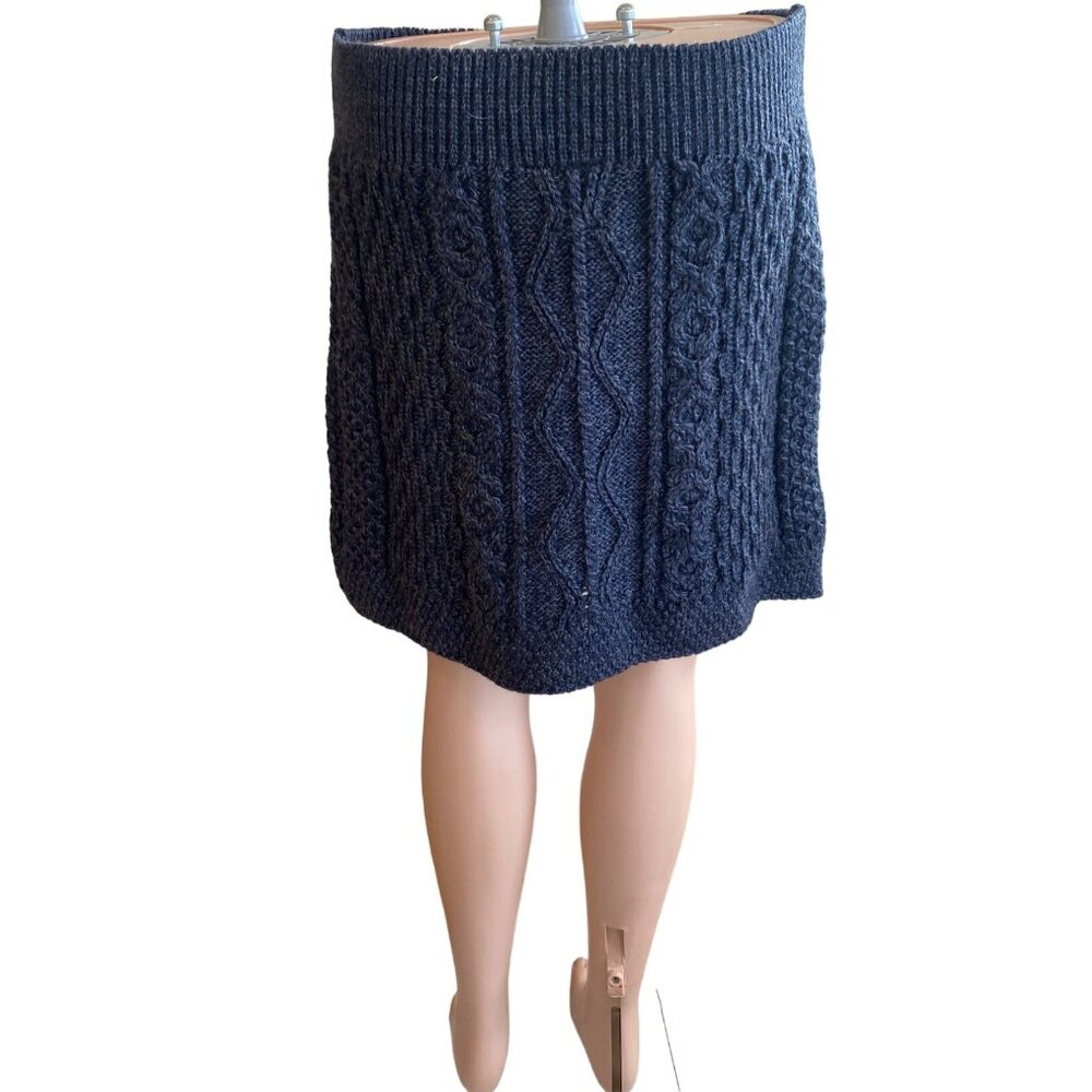 NWT Aran Merino Mini Skirt Charcoal Gray Women's Large MSRP$89 - Picture 4 of 14